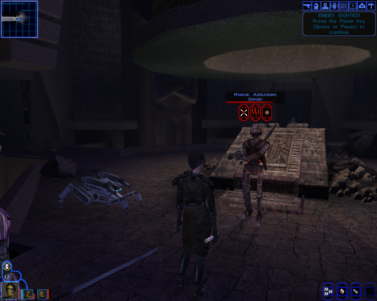 Rogue Assassin Droid in Tomb of Marka Ragnos